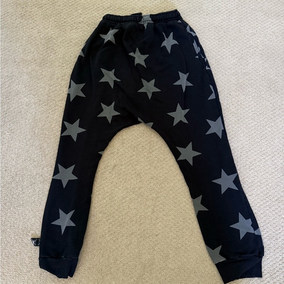 nununu - Star Baggy Pants - 12-14 years - Black and Gray Stars - Picture 1 of 4